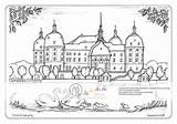 Barock Malvorlage Moritzburg Schloss Rokoko Malvorlagan sketch template