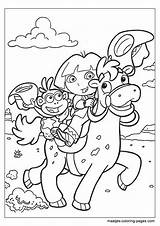 Dora Coloring Pages Browser Window Print Explorer sketch template