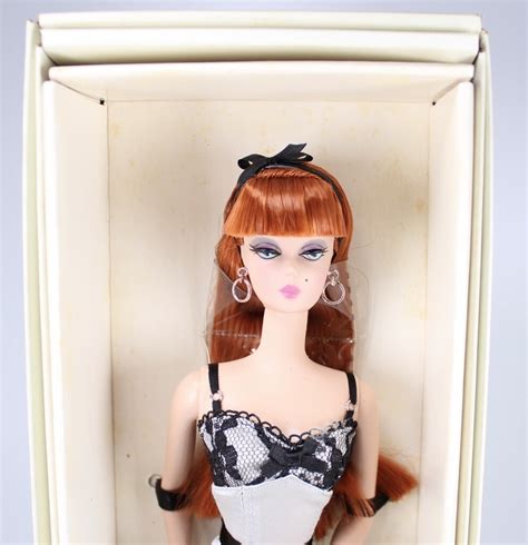 2002 gold label lingerie 6 silkstone barbie doll from the bfmc nrfb
