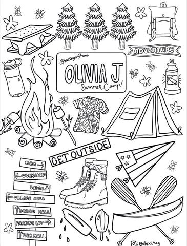 coloring pages mothers day  summer camp drop olivia