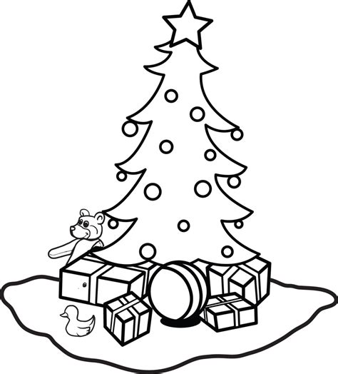 printable christmas tree coloring page  kids  supplyme