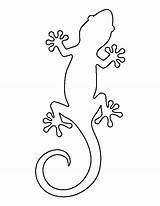 Gecko Bestcoloringpagesforkids Geckos sketch template