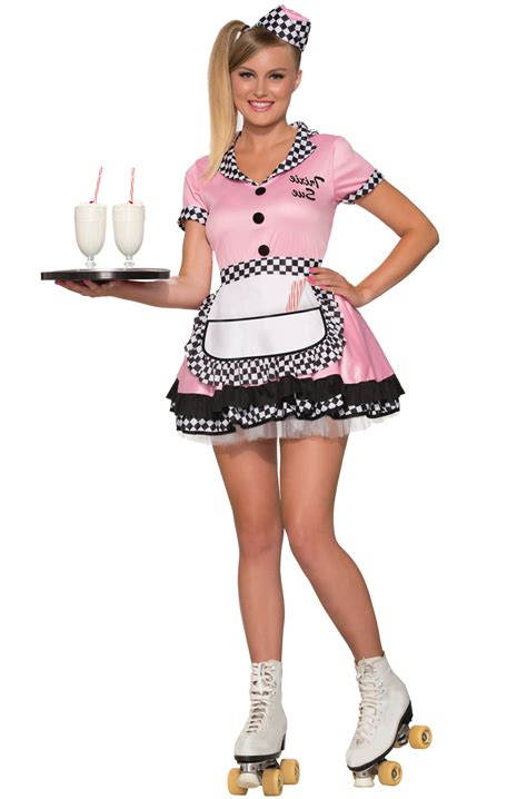 brand new 1950 s trixie sue waitress diner adult costume m l