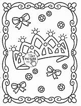 Coloring Crown Princess Pages Tiara Printable King Kids Birthday Color Colouring Happy Crowns Princes Template Sheets Getdrawings Getcolorings Getcoloringpages Girls sketch template