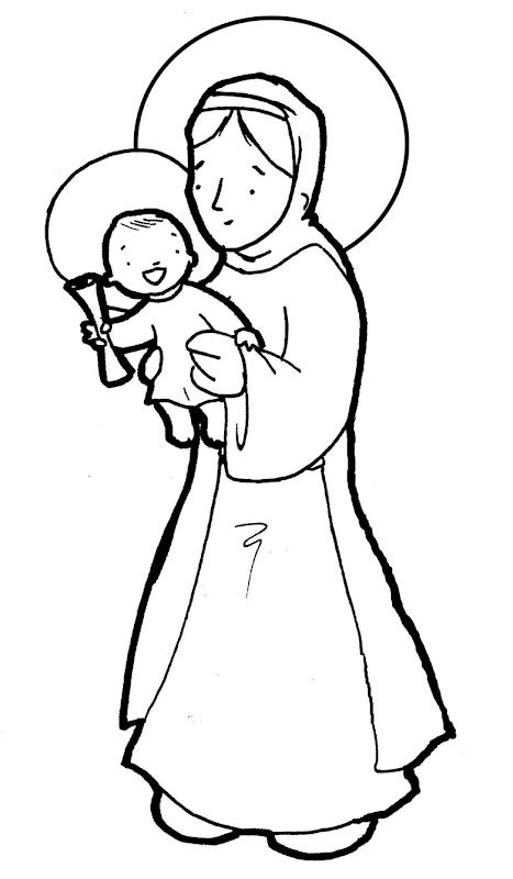 virgin mary queen  mother coloring pages