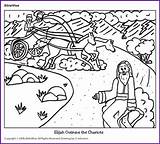 Elijah Chariot Biblewise Outruns Korner sketch template
