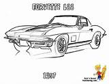 Coloring Pages Muscle Car Cars Corvette Camaro 1969 Chevrolet Zl Yescoloring Print Adult Plymouth Stingray sketch template