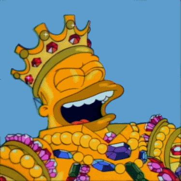 king homer gif  simpsons homer jewelry discover share gifs