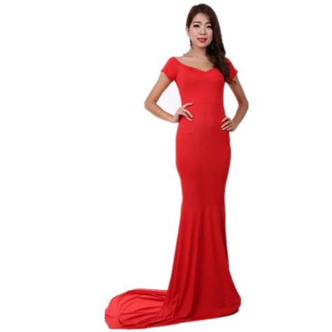 Red Elegant Women Long Formal Dresses Online Store For