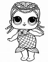 Lol Coloring Pages Surprise Mermaid sketch template