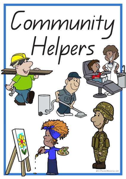 printable community helpers clipart  images  clkercom