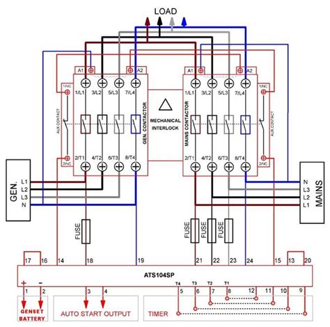 circuit transfer switch wiring diagram