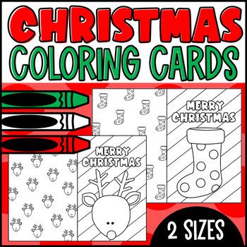 christmas coloring card foldable  designed  danielle tpt