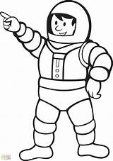 Astronaut Coloring Pages Space Spaceman Helmet Drawing Cartoon Astronauts Printable Kids Getdrawings Suit Clipartmag sketch template