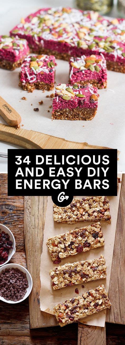 32 Healthy Homemade Energy Bars Healthy Protein Snacks Protein Bar