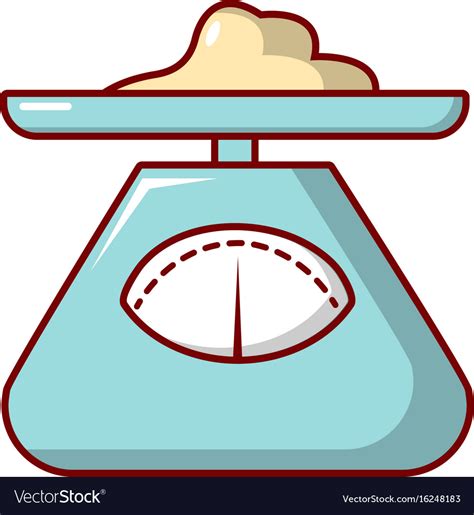kitchen scales icon cartoon style royalty  vector image