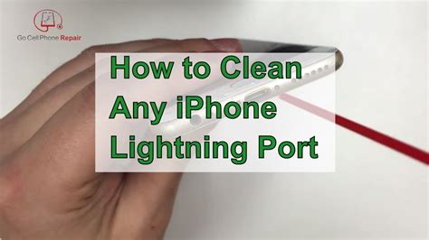 clean  iphone charging port youtube