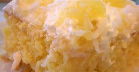 1 Yellow Cake Mix 1 Lge Can Crushed Pineapple Drained 2 14 Oz