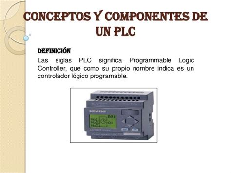 conceptos y componentes de un plc
