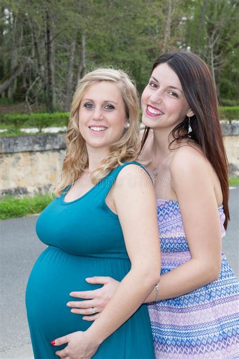 happy lesbian pregnant couple stock images download 74