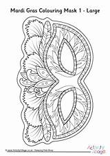 Mardi Gras Mask Colouring Large Coloring Pages Masks Carnival Color Kids Adult Template Printable Colour Activityvillage Print Valentine Activity Become sketch template