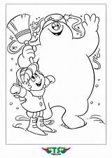 Snowman Frosty Coloring Play Color Tsgos sketch template