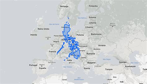 philippines real size overlaid  europe rphilippines
