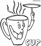 Cup Coloring Pages Cup6 sketch template