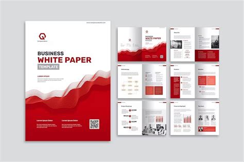 white paper templates  word indesign design shack