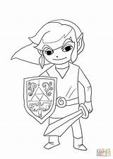 Zelda Link Legend Coloring Waker Pages Wind Coloriage Printable Toon Imprimer Supercoloring Dessin Colorier Color Print Prints Printables Cartoon sketch template