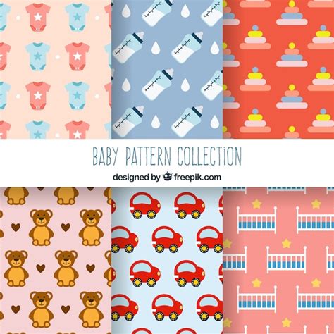 vector collection  baby patterns