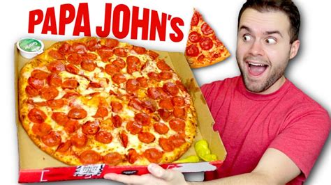 Papa John S New Ny Style Pizza Review Youtube