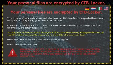 personal files  encrypted  ctb locker decrypt  remove ransomware virus myspybot