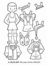 Paper Doll Dolls Dress Template Printable Switzerland Coloring Kes Crafts Pages Yapıştır Kids Choose Board Qisforquilter sketch template