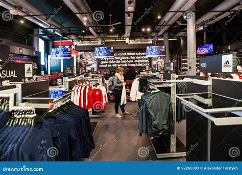 ajax fotball club shop interior  amsterdam arena netherlands editorial stock photo image