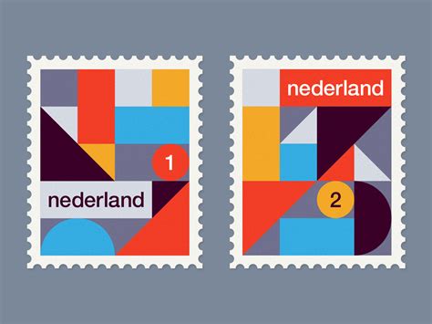dutch stamps serie  update  rick jordens  dribbble