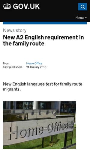 Home Office Misspells Language In English Tests