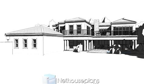 bedroom double storey house plan  south africa nethouseplansnethouseplans