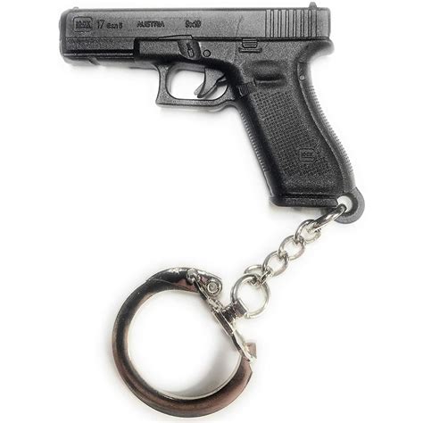 Glock Pistol Key Chain Black Polymer
