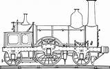 Coloring Train Locomotive Antique Trains Size Print Colorluna sketch template