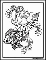 Lily Coloring Pages Water Pad Printables Printable Color Lotus Getcolorings Colorwithfuzzy sketch template