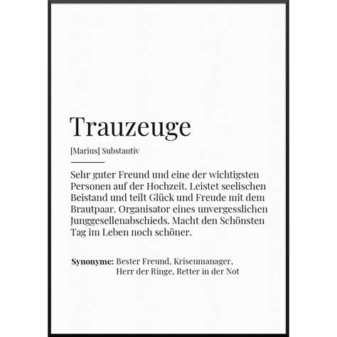 definition trauzeuge poster  fam poster