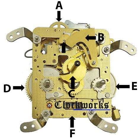 hermle clock movement parts   diagram clockworks