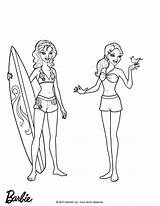 Coloring Pages Barbie Malibu Beach Mermaid Color Merliah Fallon Colouring Hellokids Tale Printable Print Online 84kb sketch template
