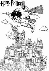 Potter Harry Hogwarts Coloring Castle Pages Timea Kids Coloringpagesfortoddlers sketch template