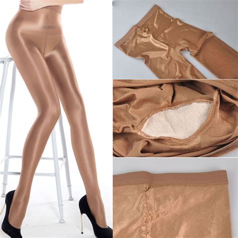 70d women plus size stretch tights sexy oil shiny glitter pantyhose