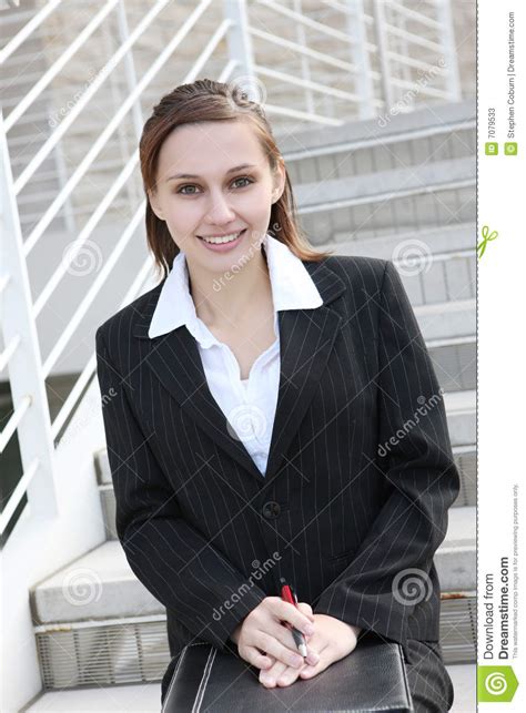 Cute Business Woman Stock Image Image Of Academia Professional 7079533