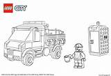 City Coloring Pages Lego Truck Printable Service Library Print Clipart Activities Popular sketch template