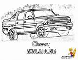 Avalanche Chevrolet Yescoloring Coloringpage Clipart 1955 Colouring Drawings Avalance Silverado Camaro Insertion 1930s sketch template