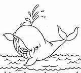Whale Spraying Kids sketch template